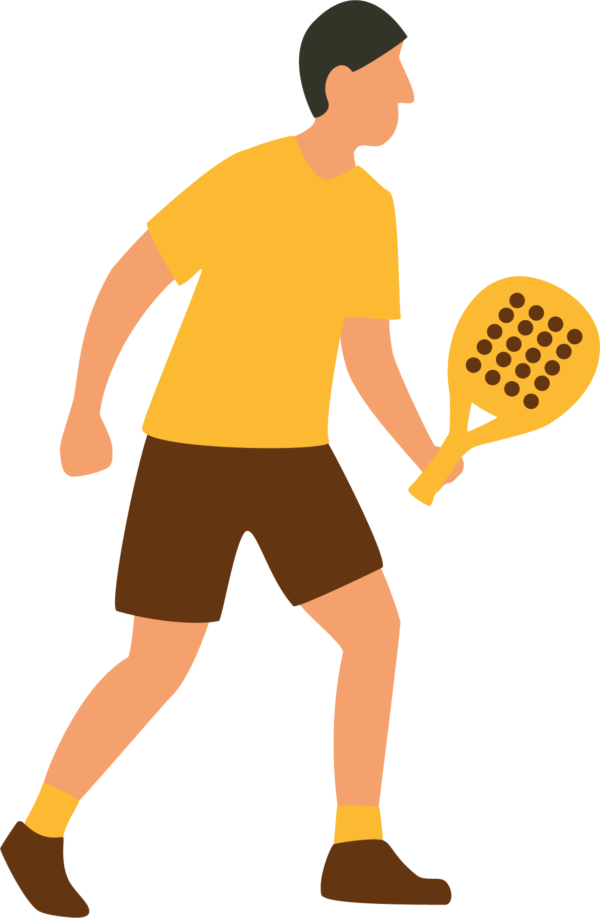padel mannetje geel