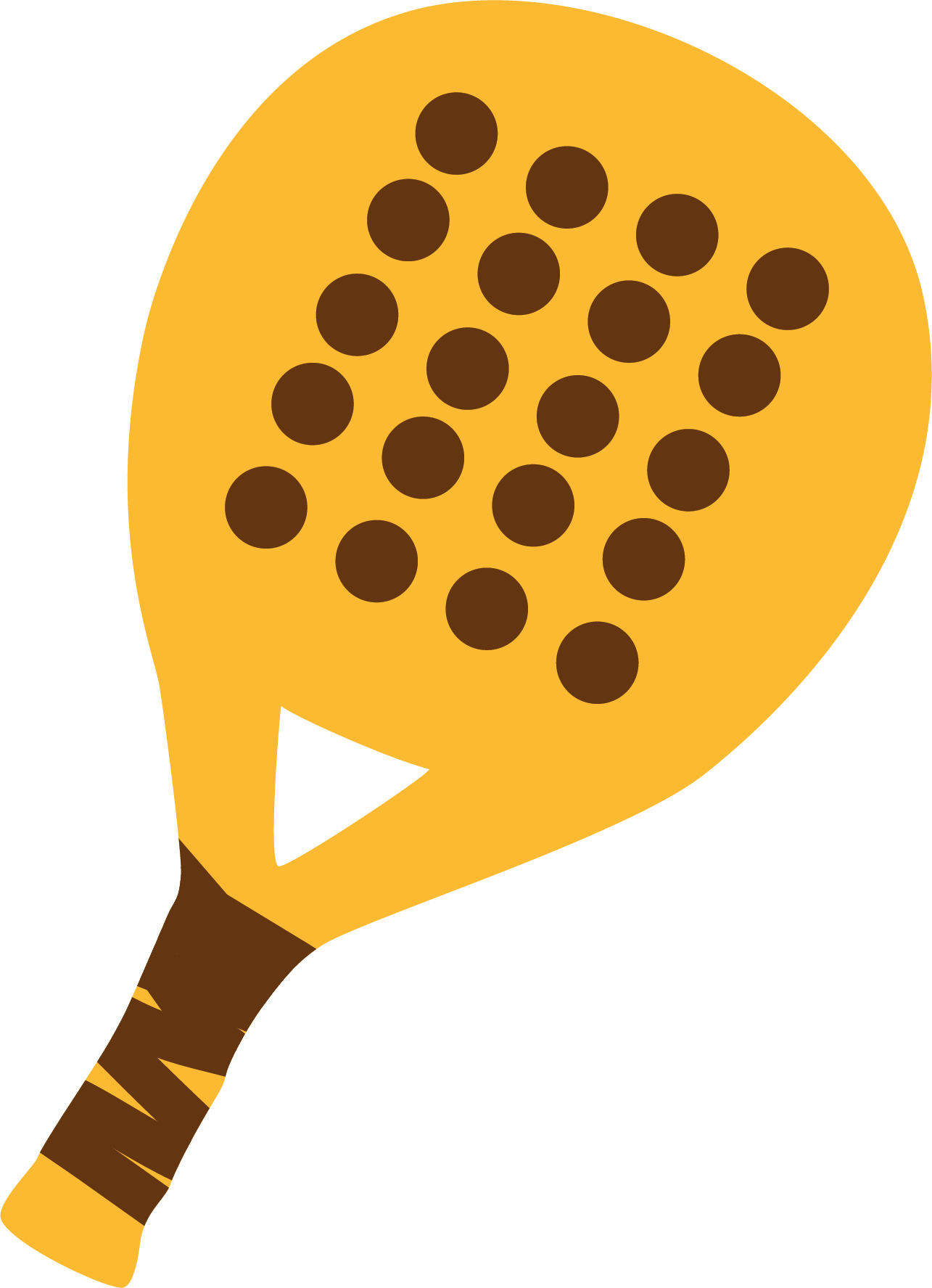 padel racket geel